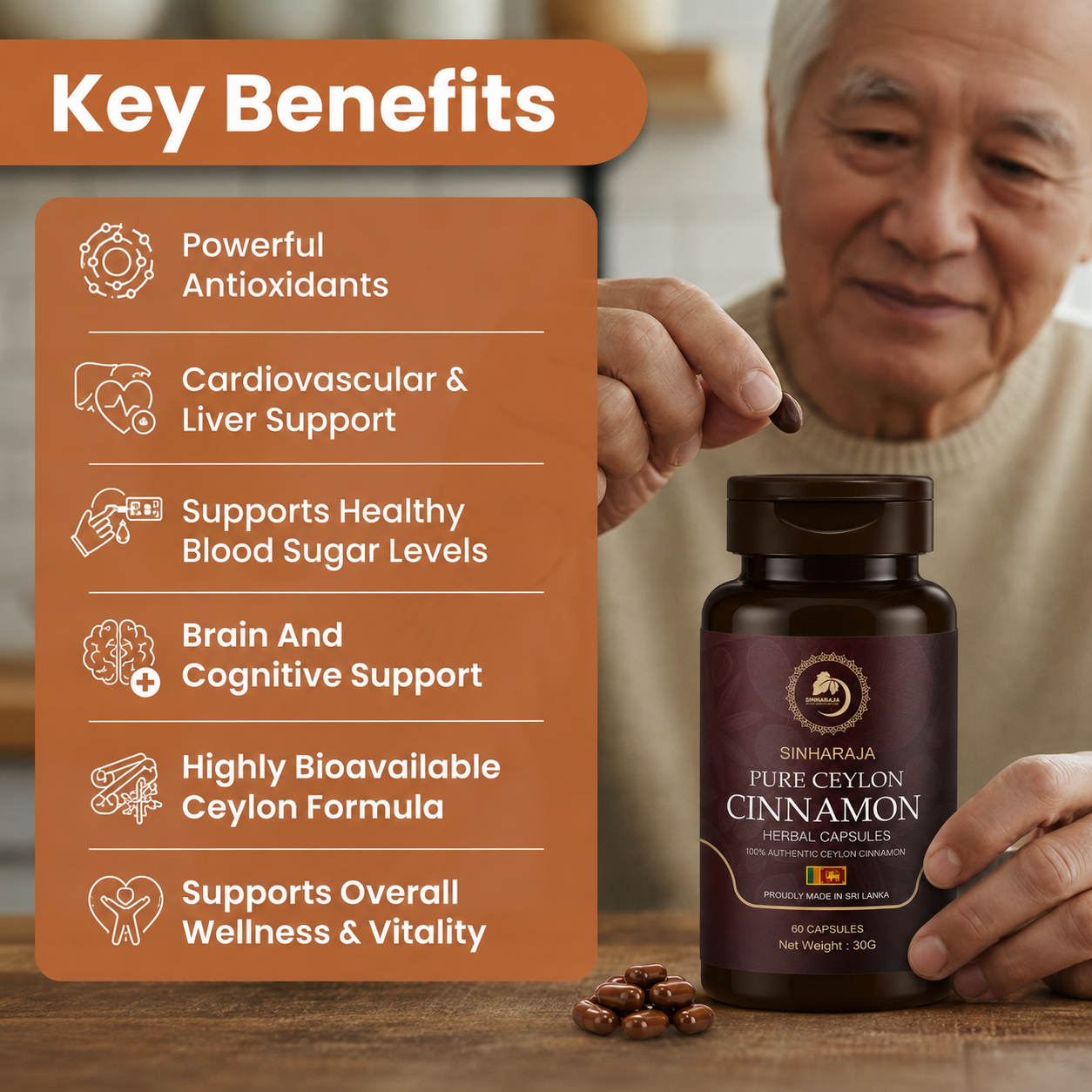 Sinharaja® Ceylon Cinnamon Extract Capsules
